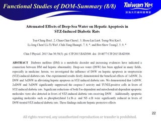 版權所有 翻印必究
All rights reserved, any unauthorized reproduction or transfer is prohibited.
22
Functional Studies of DOM-Summary (8/8)
 