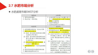  水肥處理市場SWOT分析
 
