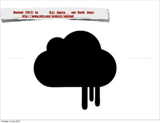 Uncloud (2012) by Rui Guerra and David Jonas
http://www.intk.com/projects/uncloud
Uncloud
Tuesday, 4 June 2013
 