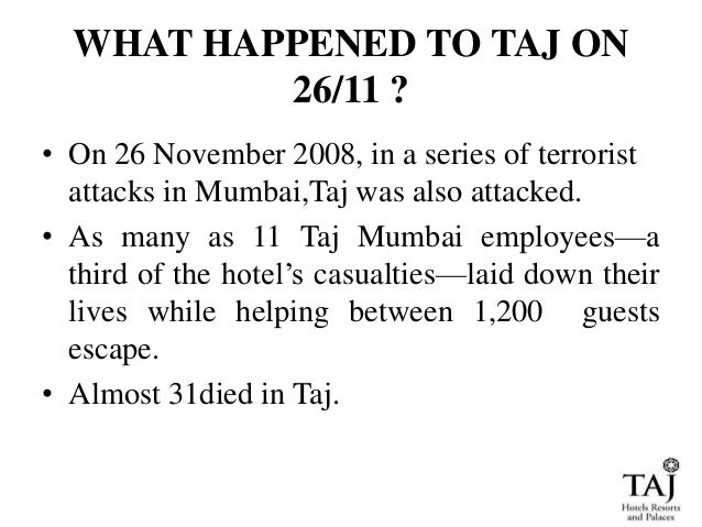 Taj case study harvard