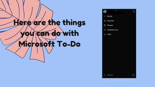 Step-by-Step Tutorial on How to Use Microsoft To Do | PDF