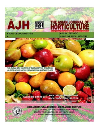 The Asian Journal of Horticulture