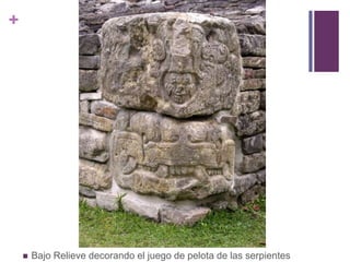 Bajo Relieve decorando el juego de pelota de las serpientes