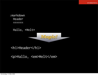 HAML / SASS and COMPASS
