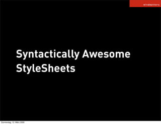 HAML / SASS and COMPASS