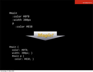 HAML / SASS and COMPASS