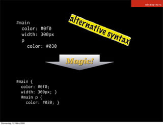 HAML / SASS and COMPASS