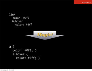 HAML / SASS and COMPASS