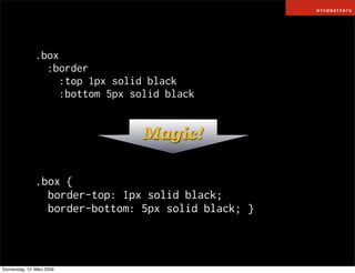 HAML / SASS and COMPASS