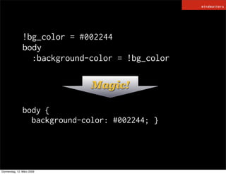 HAML / SASS and COMPASS