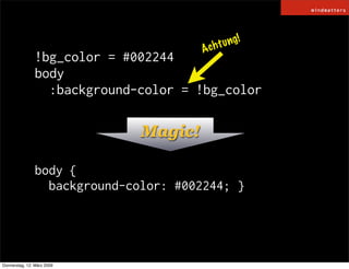 HAML / SASS and COMPASS