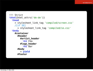 HAML / SASS and COMPASS