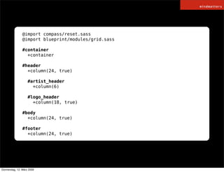 HAML / SASS and COMPASS