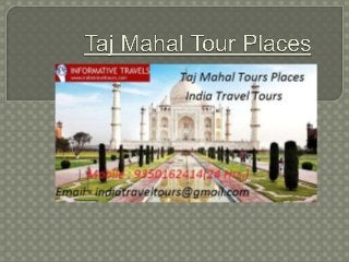 Taj mahal tour places