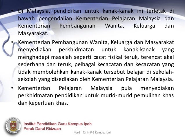 Tajuk 10 Kanak Kanak Berkeperluan Khas