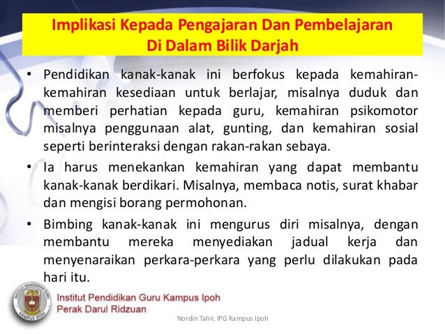 Tajuk 10 kanak kanak berkeperluan khas