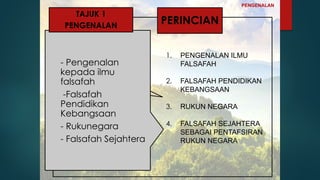 TAJUK 1 pengenalan falsafah................. | PDF