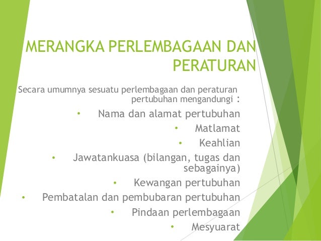Penubuhan Persatuan
