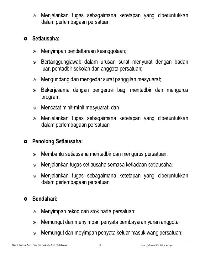 Kepentingan Penubuhan Sesebuah Persatuan Di Sekolah