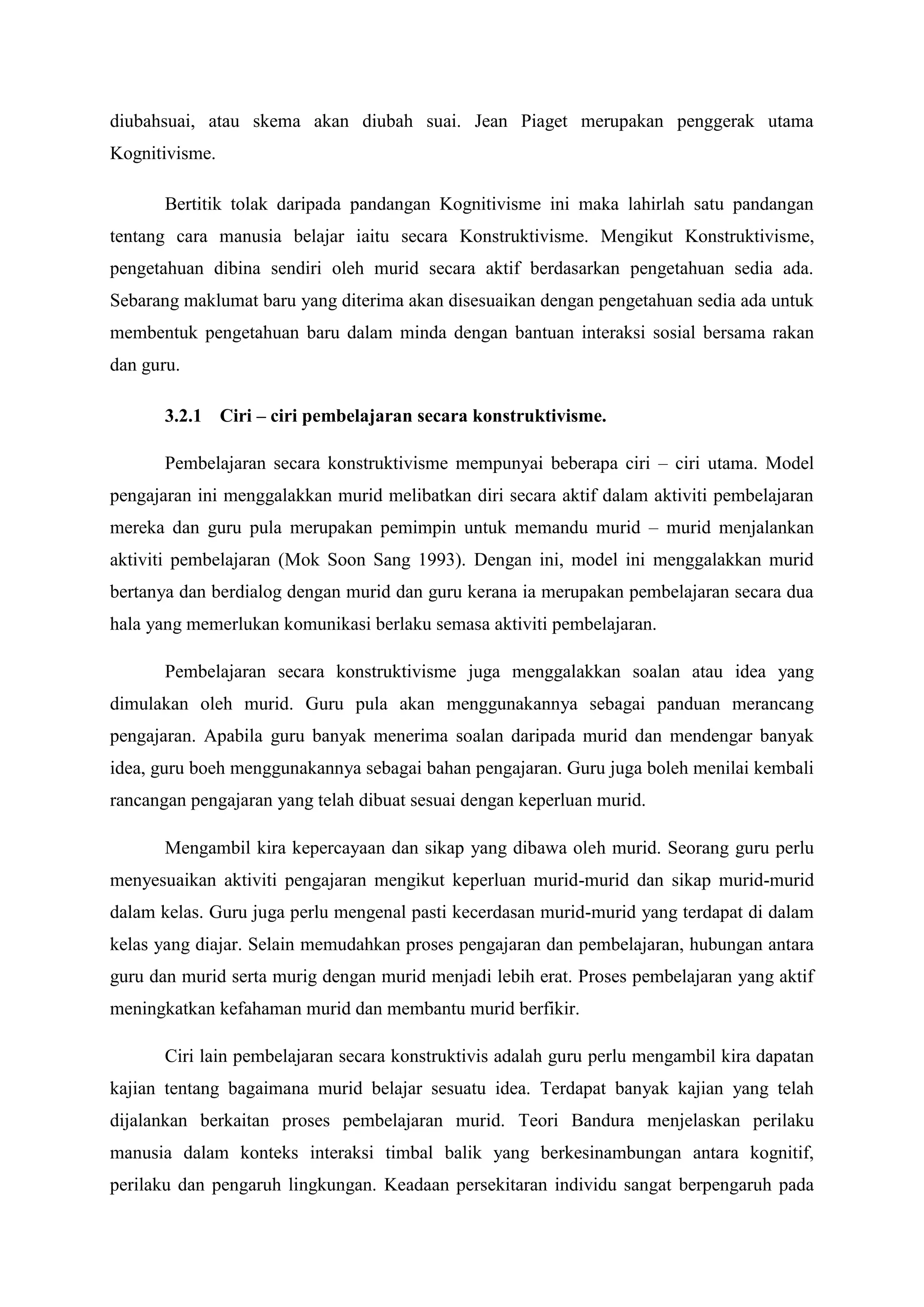 Tajuk 4; konstruktivisme vs latih tubi