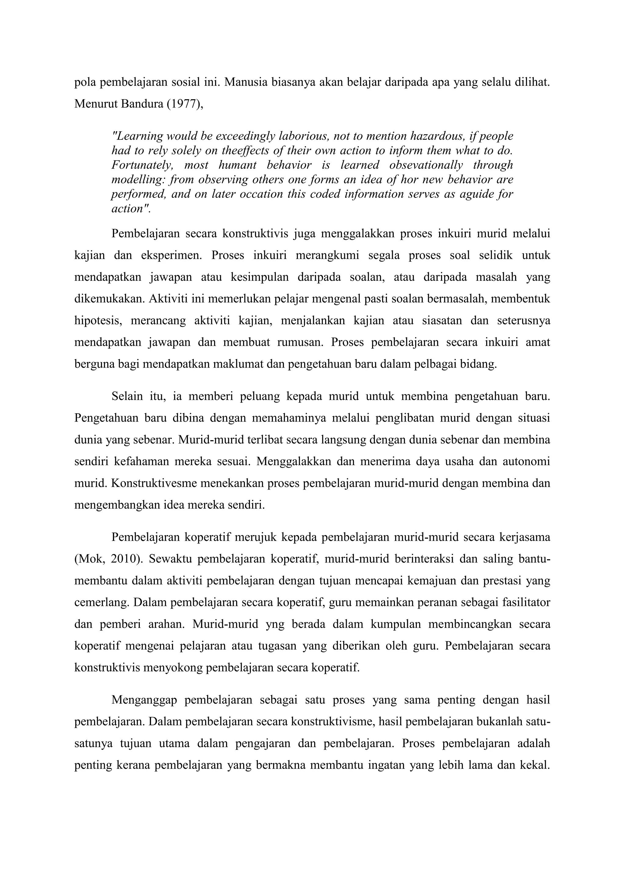 Tajuk 4; konstruktivisme vs latih tubi