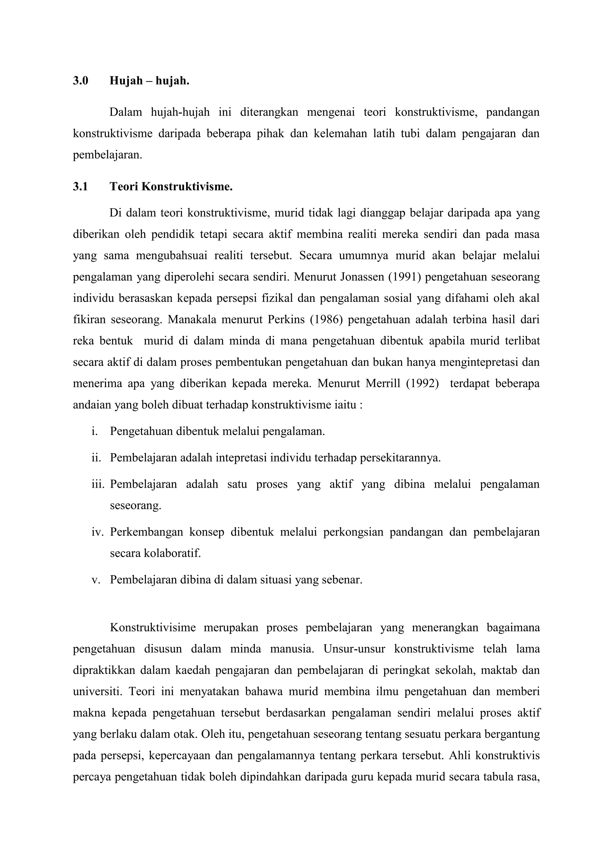 Tajuk 4; konstruktivisme vs latih tubi