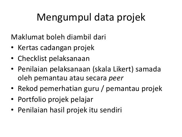 Tajuk 5 Penilaian Projek
