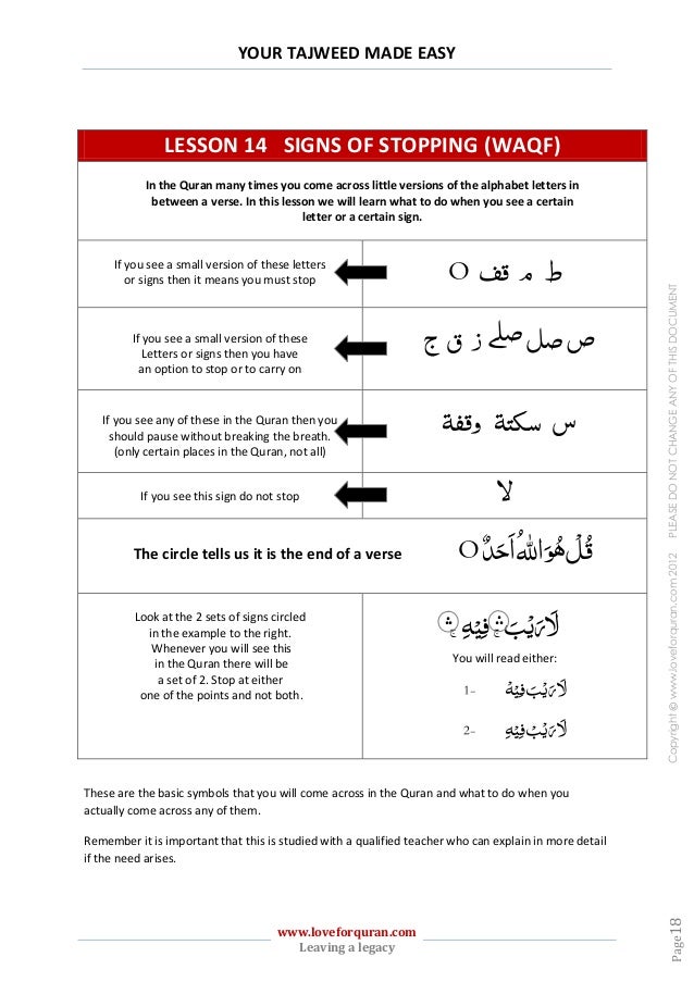 rules of tajweed pdf