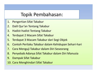 Tips Menghindari Sifat Takabur dalam Kehidupan