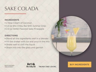 The Best 2019 Sake Cocktail Recipes - Takara Sake