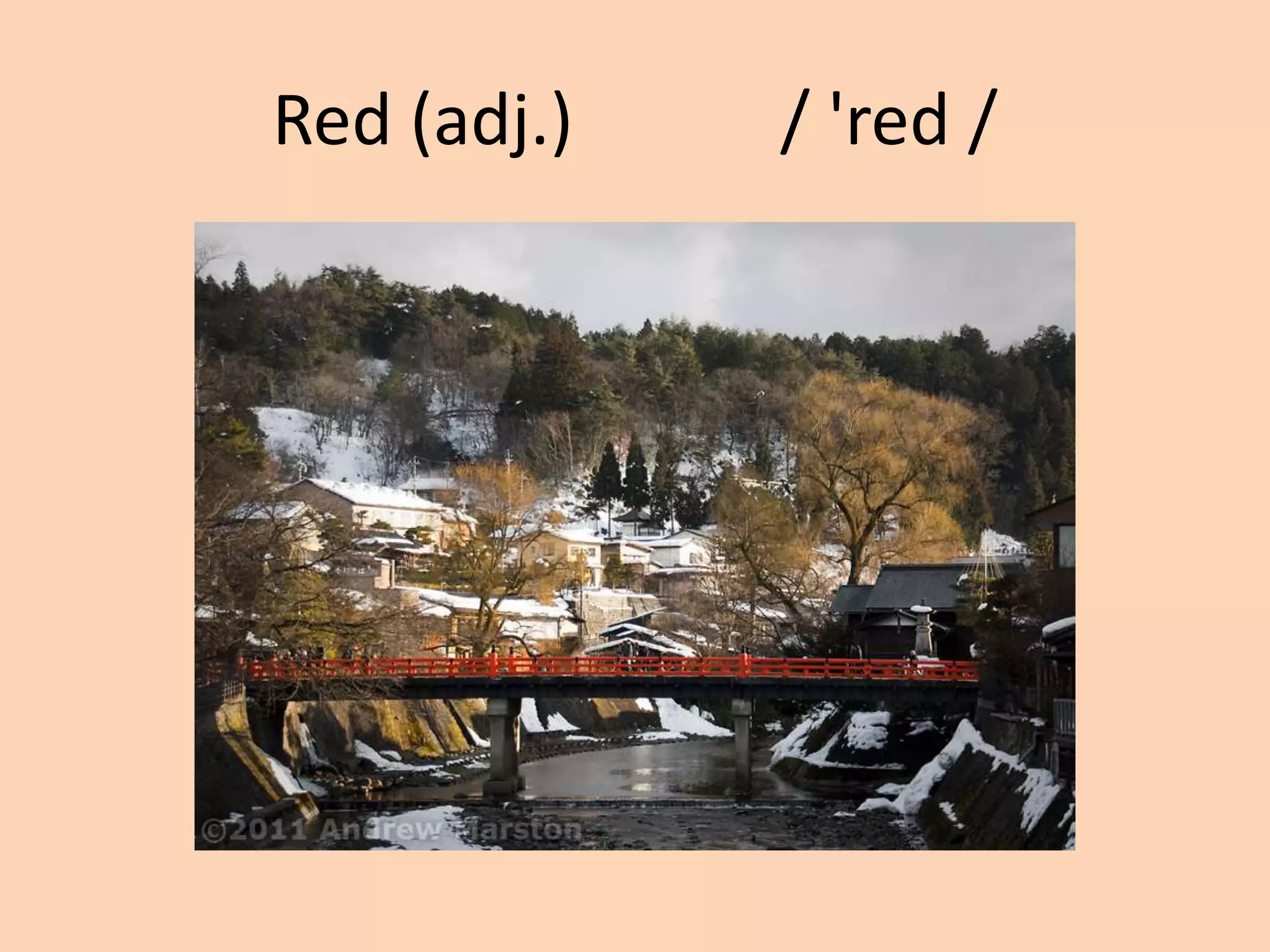Red (adj.)

/ 'red /

 