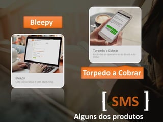 8
Alguns dos produtos
SMS
Bleepy
Torpedo a Cobrar
 