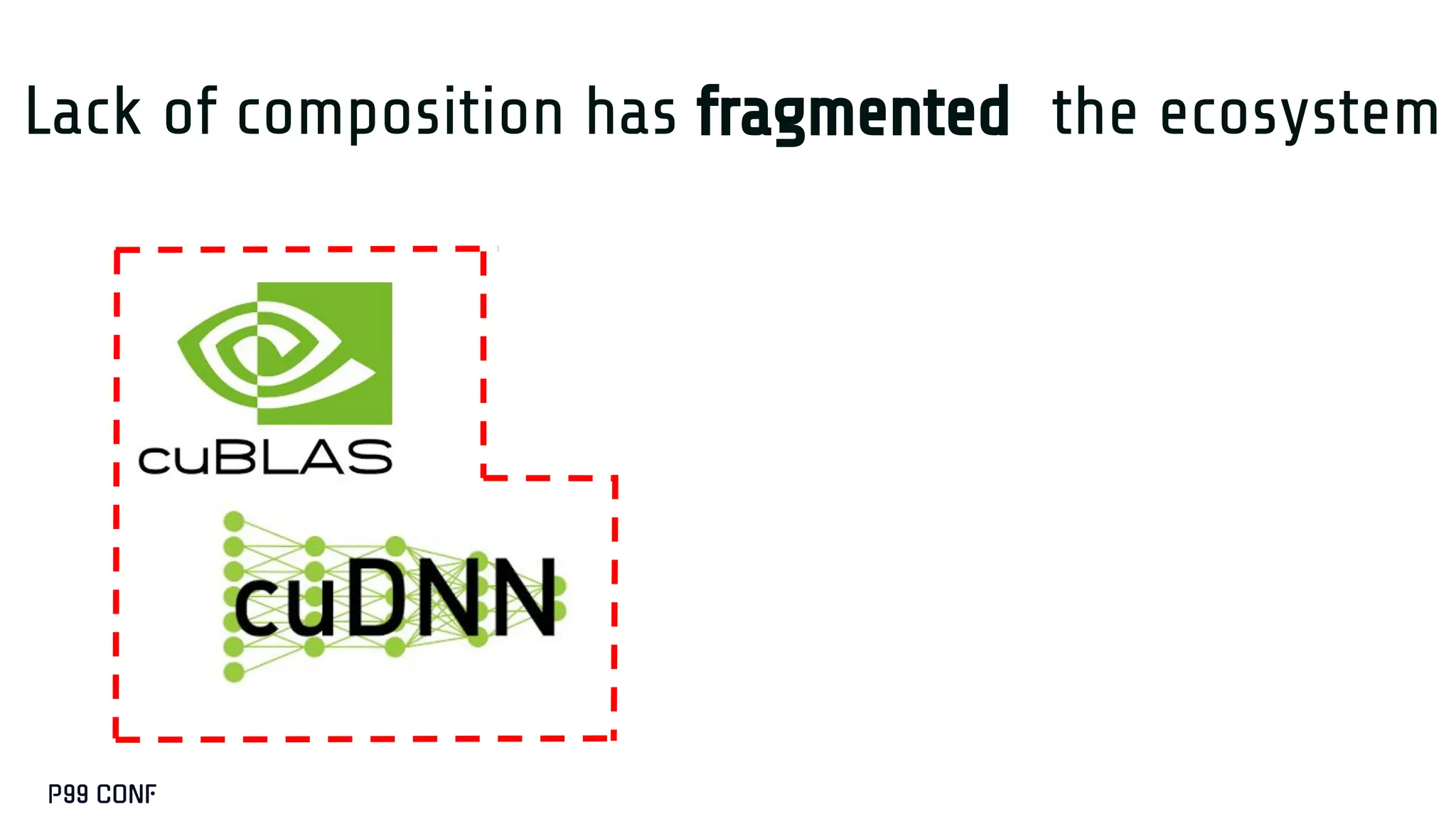 Lack of composition has fragmented the ecosystem
 