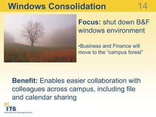 11Tiered Storage SolutionFocus: deliver several tiers of storage solutions to campus.Researchers, staff, and units have varying storage needs.