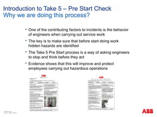 Pre Start Fly Out Example Take 5 Pre Start Check.pptx............. | PPTX