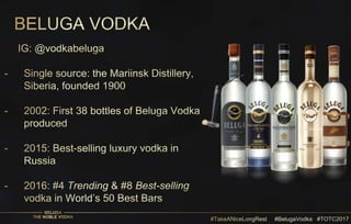 Take a Nice Long Rest Resting Spirits and Cocktails sponsored by Beluga Vodka at Tales of the Cocktail July 20th 2017 New ...