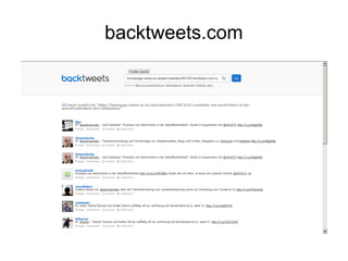 backtweets.com
 