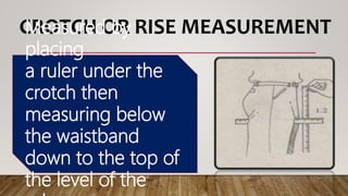 Take body measurements (men's apparel) | PPTX