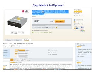 Copy Model # to Clipboard
 