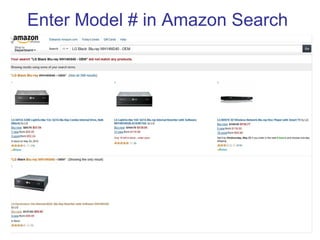 Enter Model # in Amazon Search
 