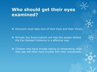 Take care of your eyes | PPTX