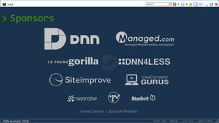DNN Summit 2018
> Sponsors
 