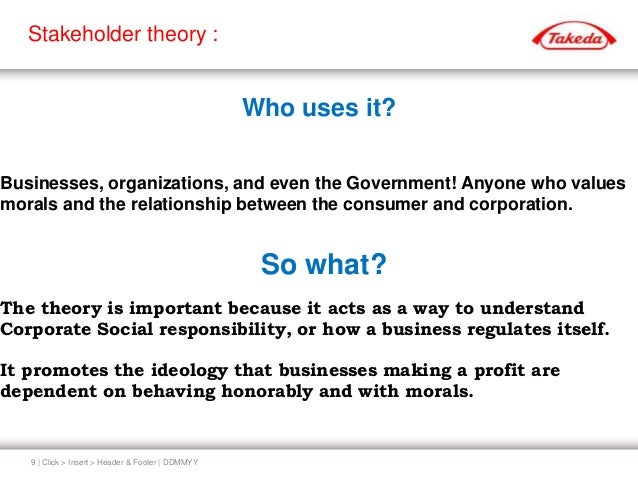 stakeholder theory csr