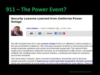 911 – The Power Event? 
http://www.cytelligence.co.uk/ 
 