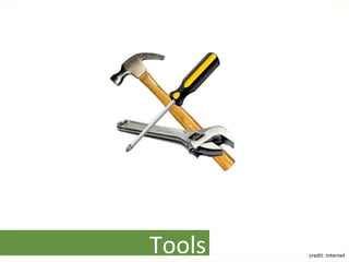 Tools	 credit:	Internet	
 