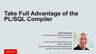 Take Full Advantage of the Oracle PL/SQL Compiler | PPT