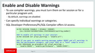 Take Full Advantage of the Oracle PL/SQL Compiler | PPTX