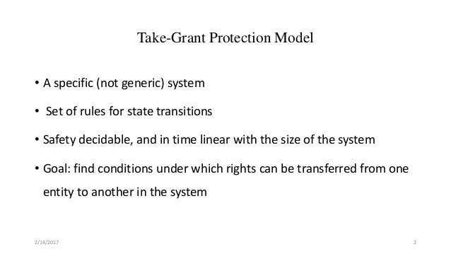 TakeGrant Protection Model