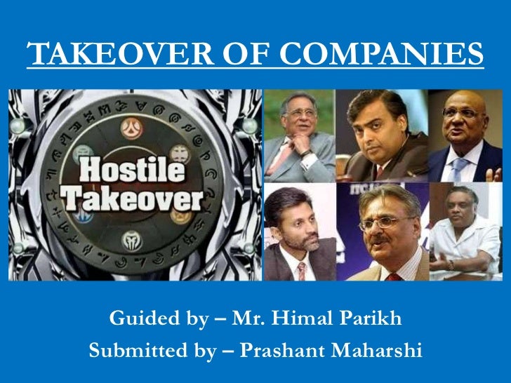Takeover of Companies