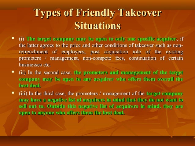 Takeover and takeover defenses